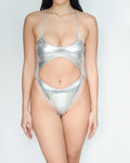 Lauren One-Piece in Metallic Silver (S)