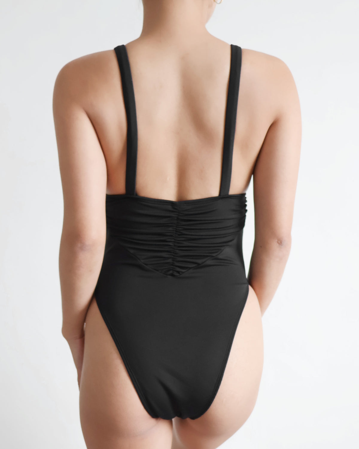 Galene One-Piece (V-Neckline) in Black (XS-S)